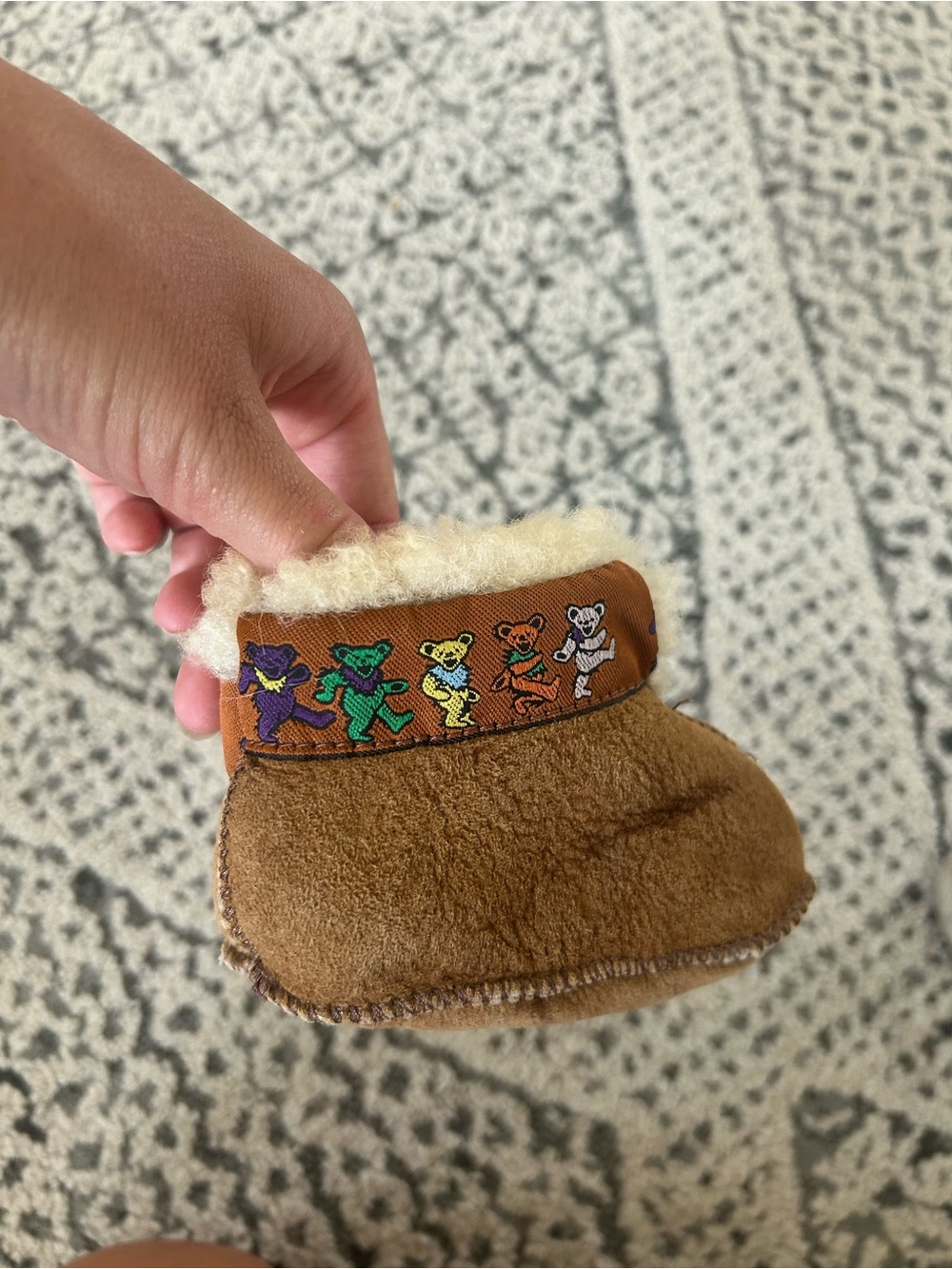 Grateful Dead baby booties